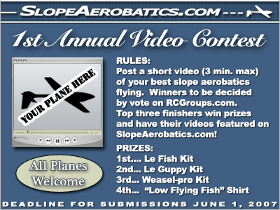 1st Annual SlopeAerobatics.com Video Contest!